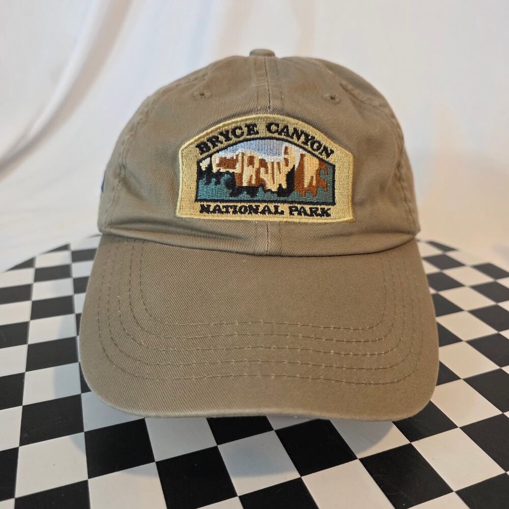 Bryce Canyon National Park Hike the Hoodoos Strapback Hat Tan